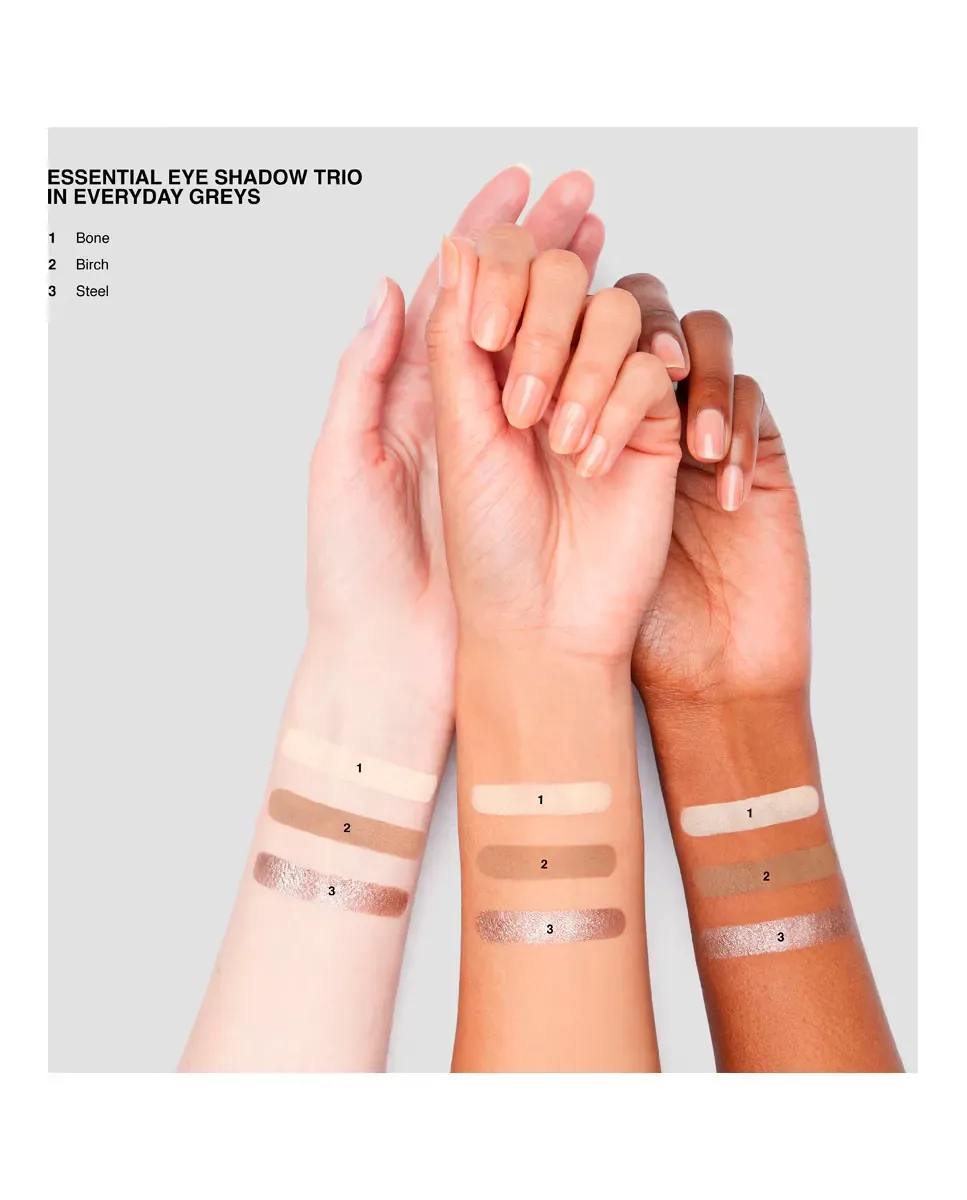 Палетка теней для глаз Essential Eye Shadow Trios Bobbi Brown, Everyday Grays — фото 4