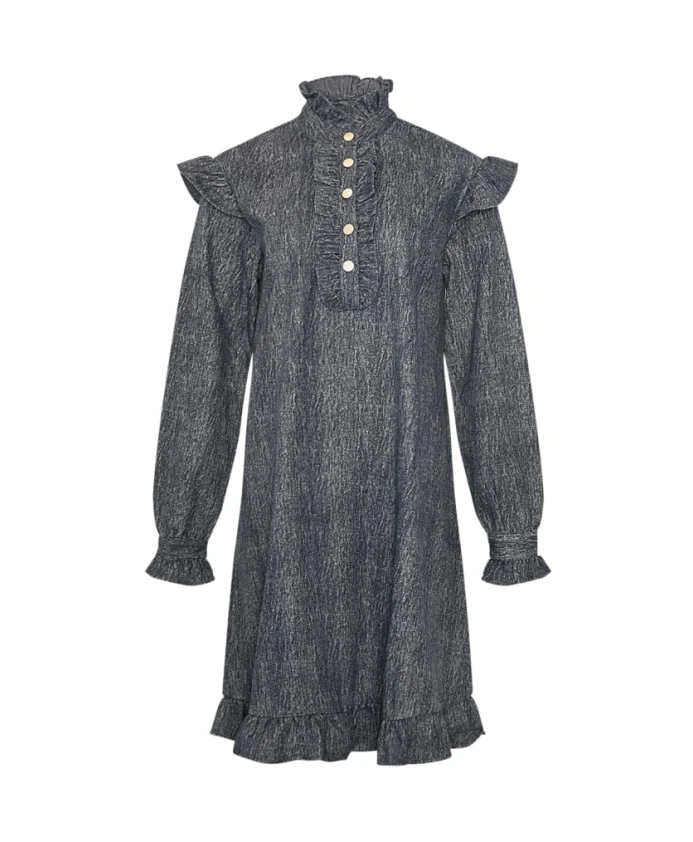 

Платье Reno рубинового цвета с оборками Noella, черный