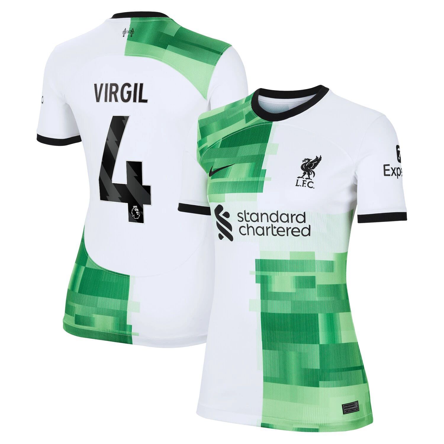 

Женская выездная футболка Nike Virgil van Dijk White Liverpool 2023/24 Replica Player Nike