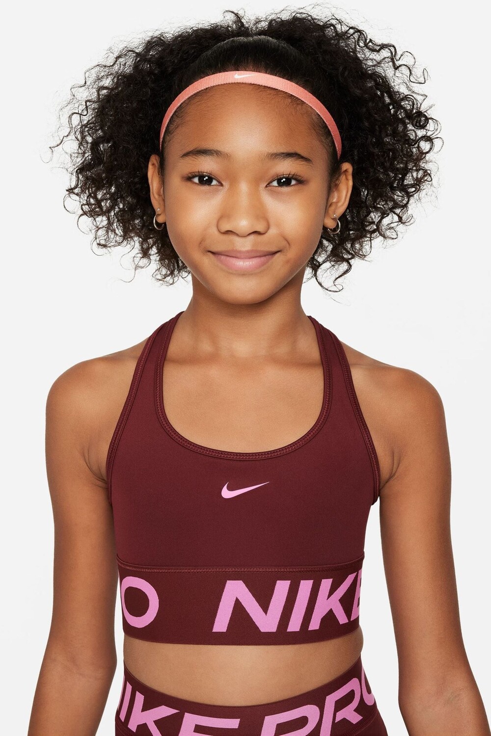 

Про бюстгальтер с галочкой Nike, красный
