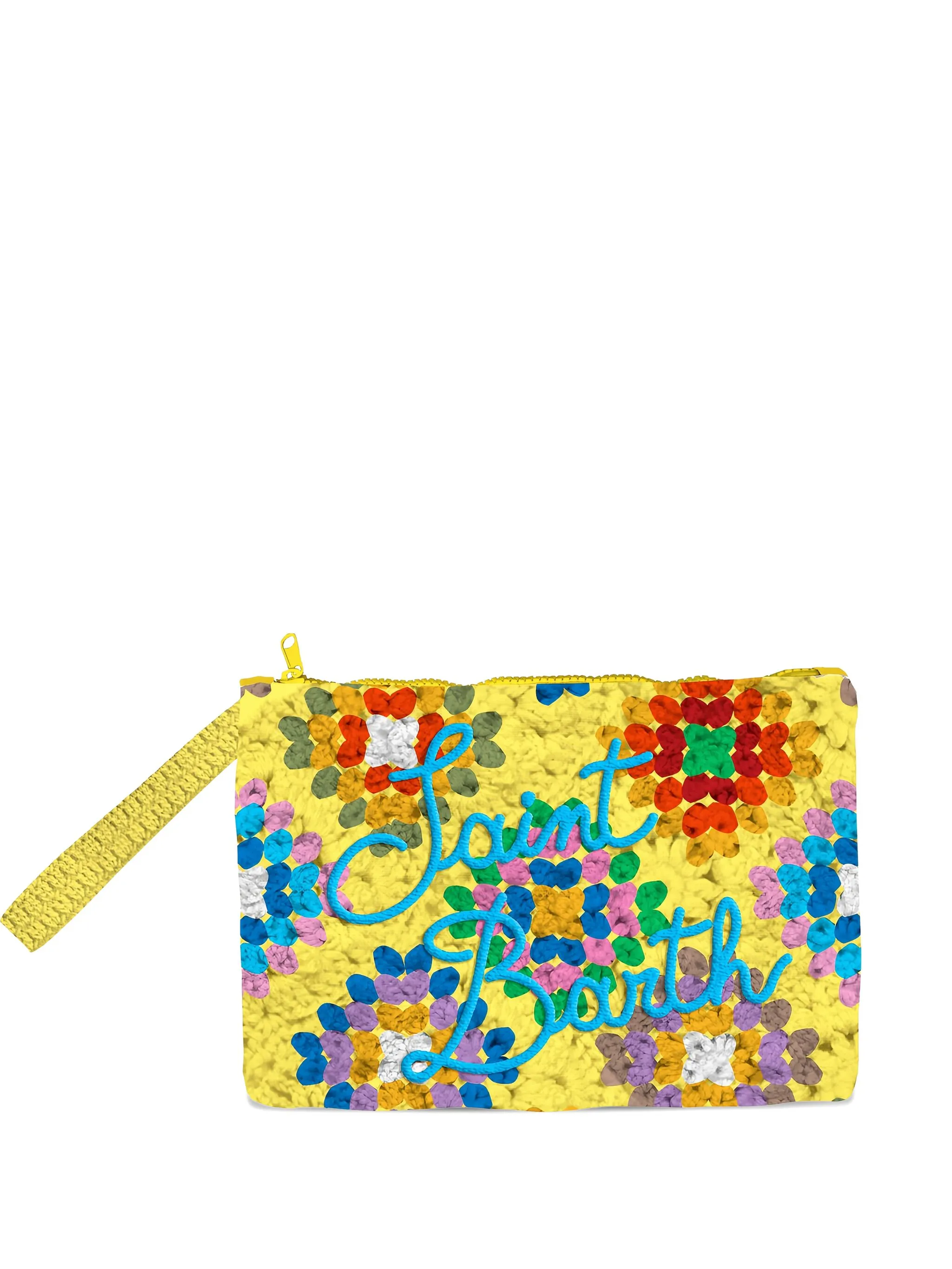 

Клатч в технике кроше с кисточками Mc2 Saint Barth, желтый