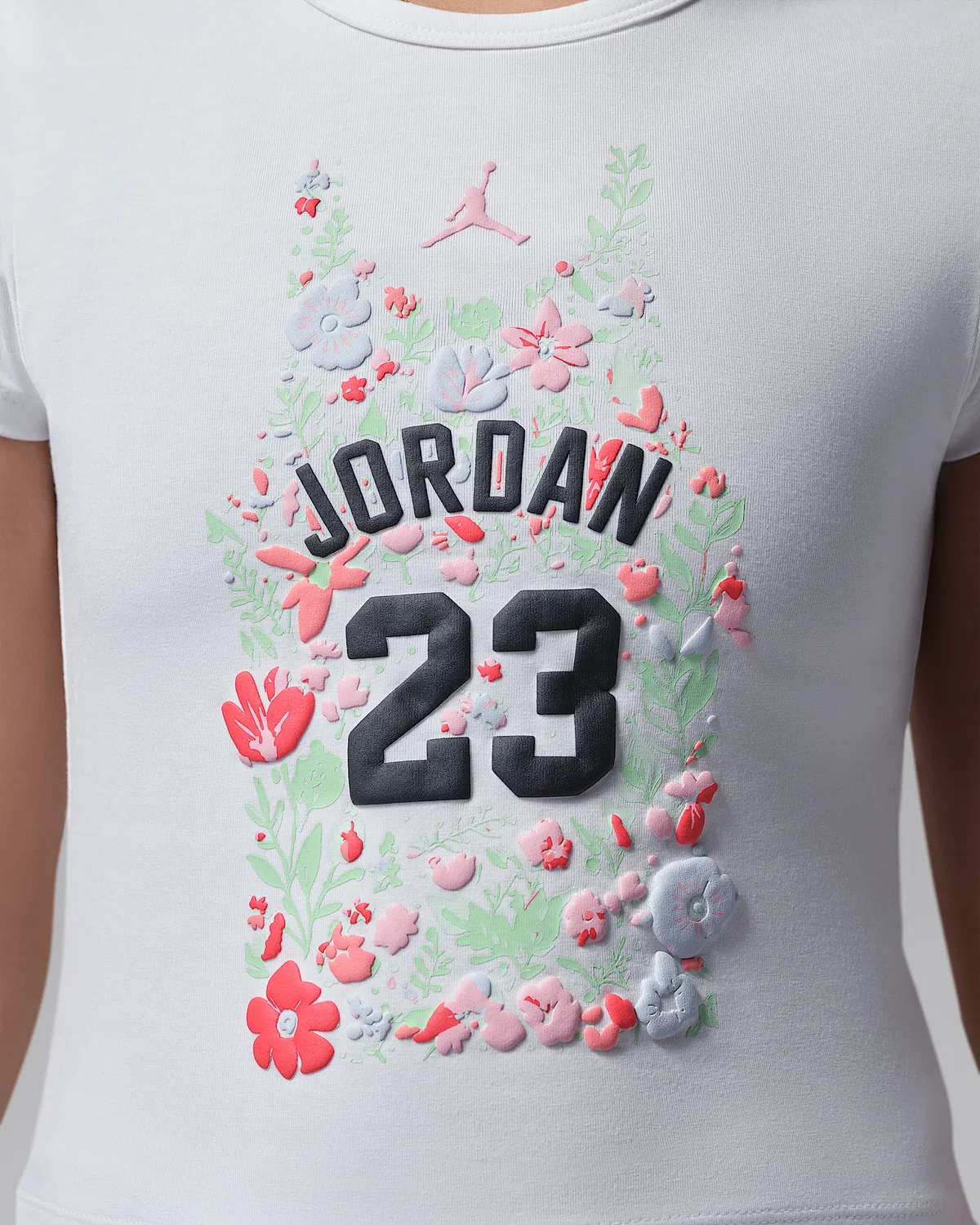 Детская футболка Jordan Floral Jersey, White — фото 4
