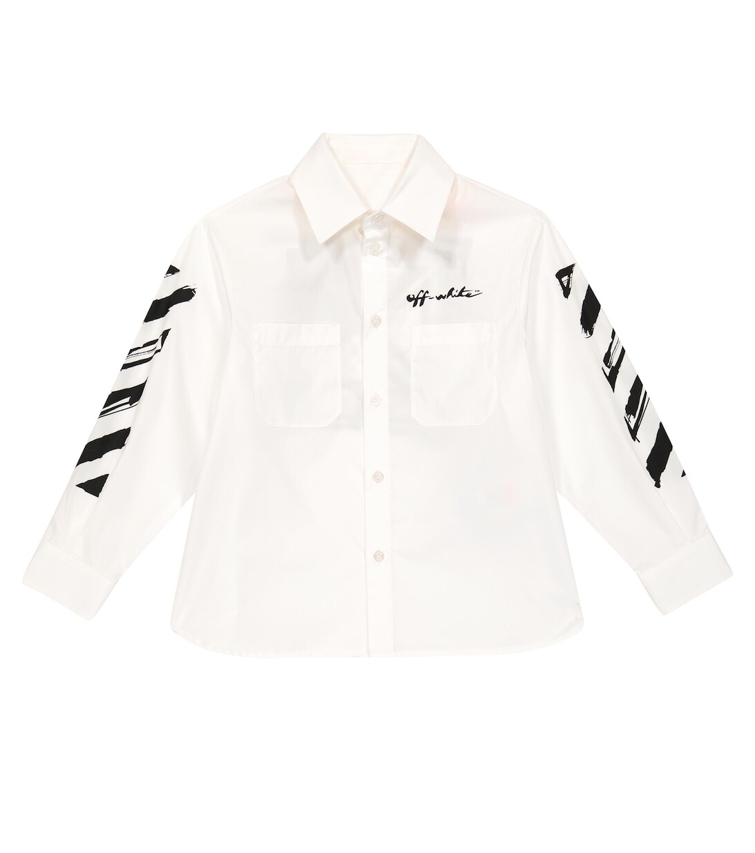 

Рубашка из хлопкового поплина с принтом Off-White, белый