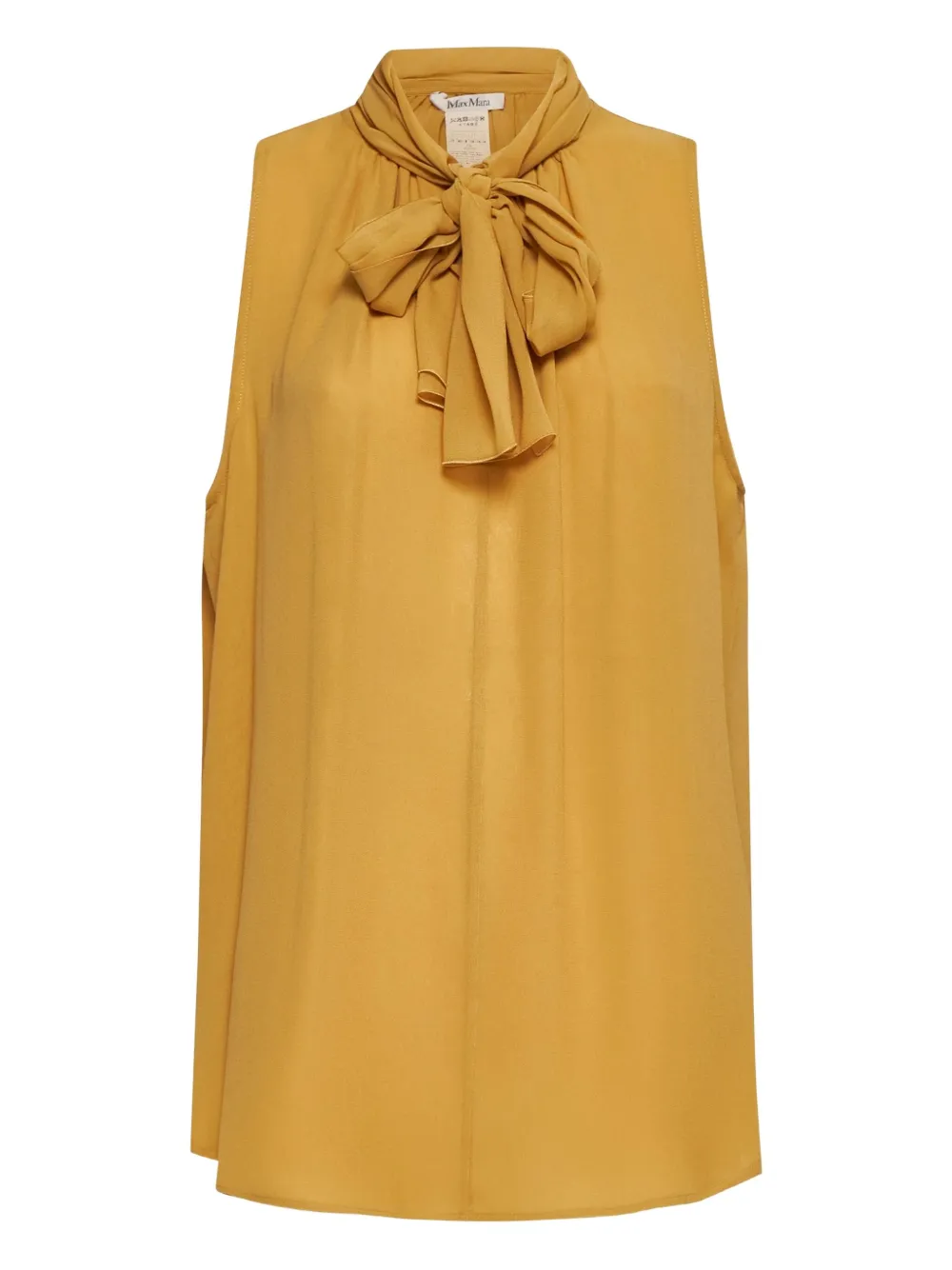 

Шёлковая блузка Max Mara, коричневый