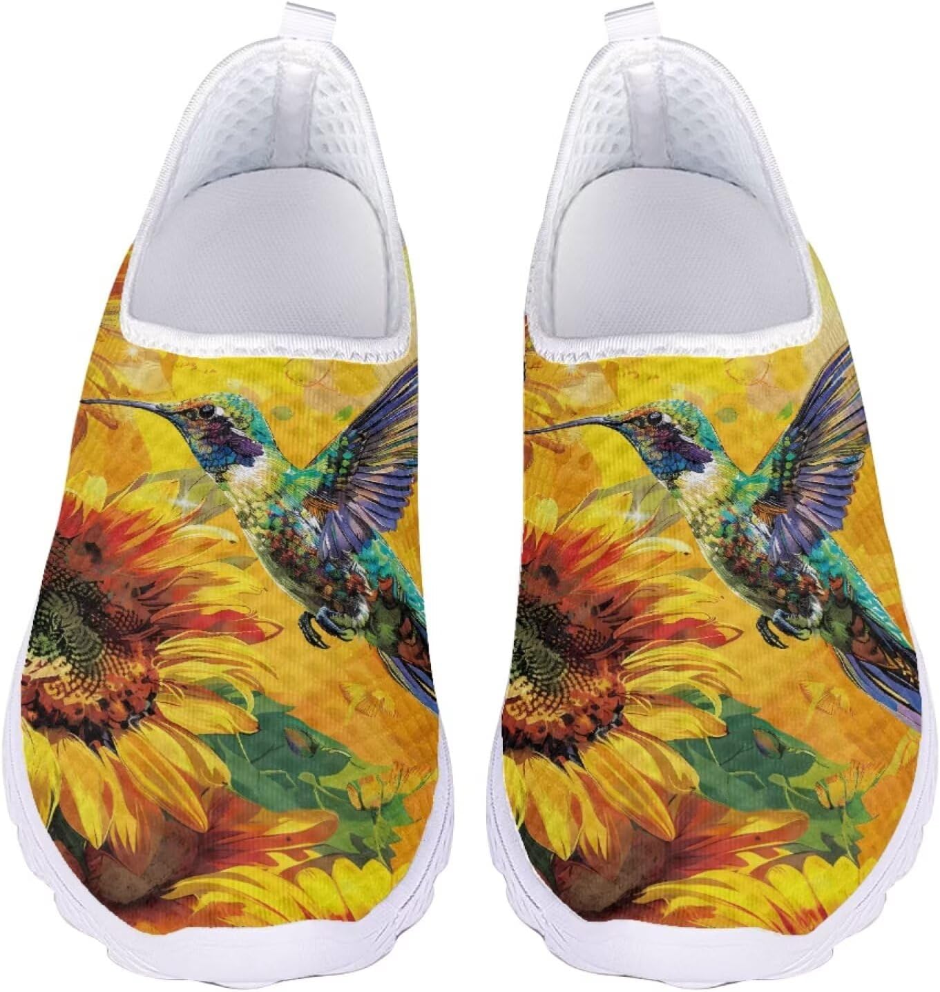 

Кроссовки Jeiento Slip On для женщин и мужчин с широким носком, легкие спортивные кроссовки из сетки, женские мягкие слипоны, желтый