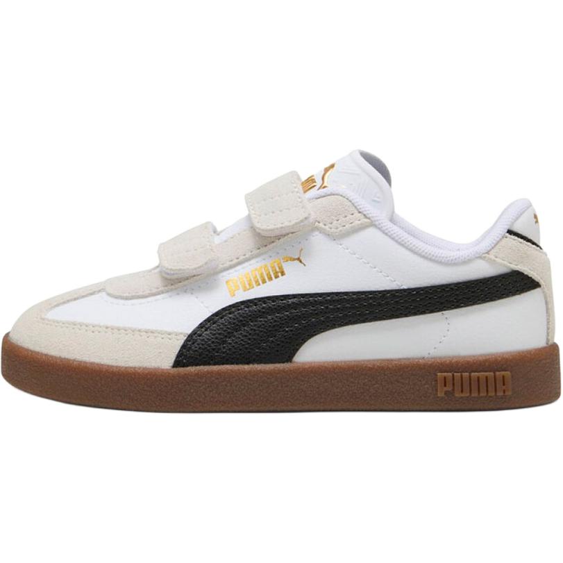 

PUMA Club II Era Low top Детские скейтборд кроссовки White Black Gold Kids'
