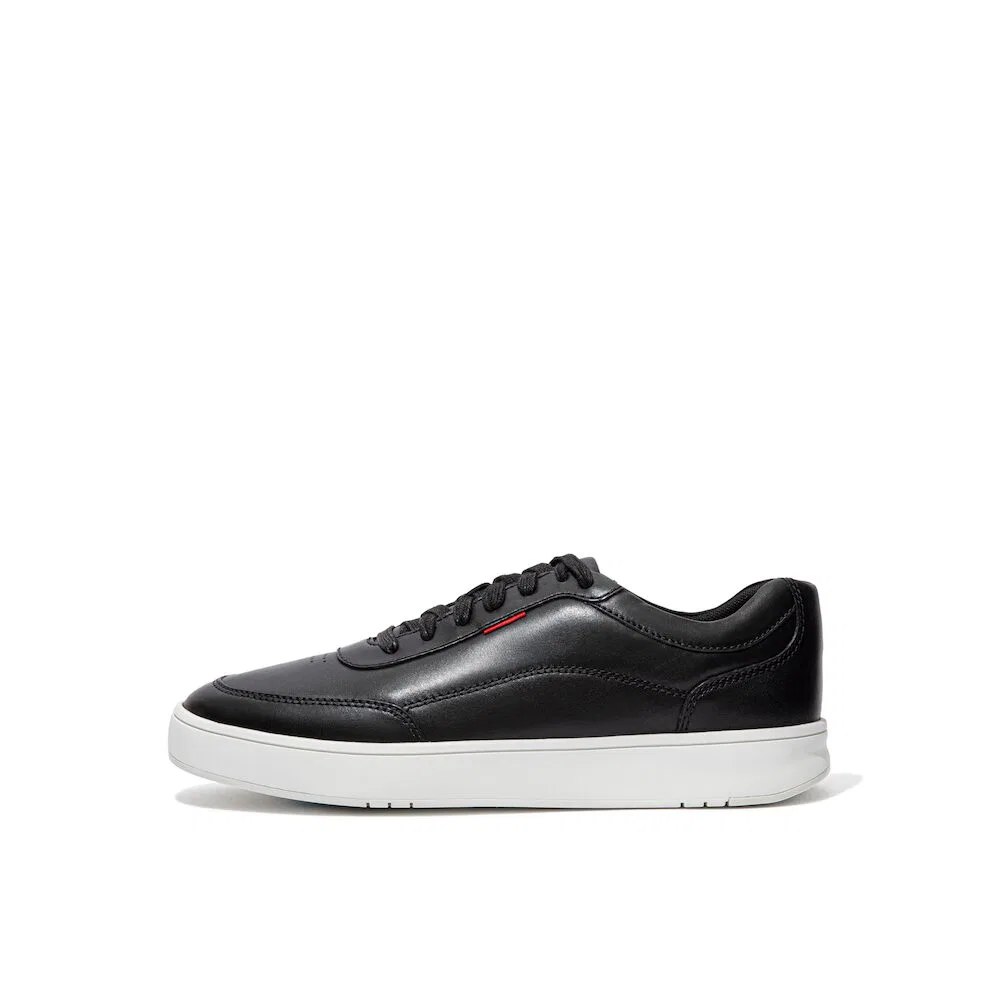 Мужские кожаные низкие кеды Rally X чёрные от Fitflop — фото 2