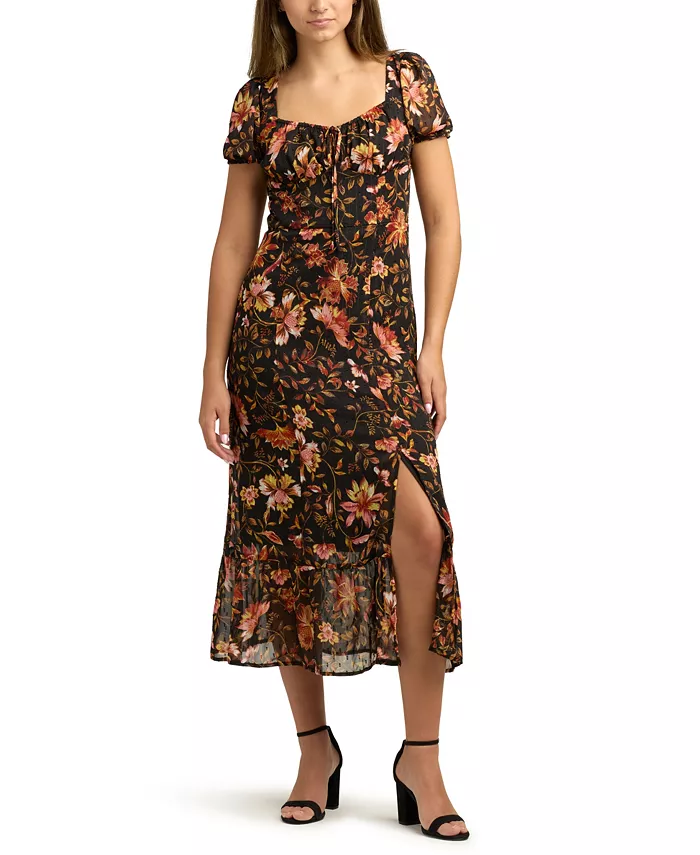 

Платье Juniors с принтом в виде сердца и рукавами-буфами BCX