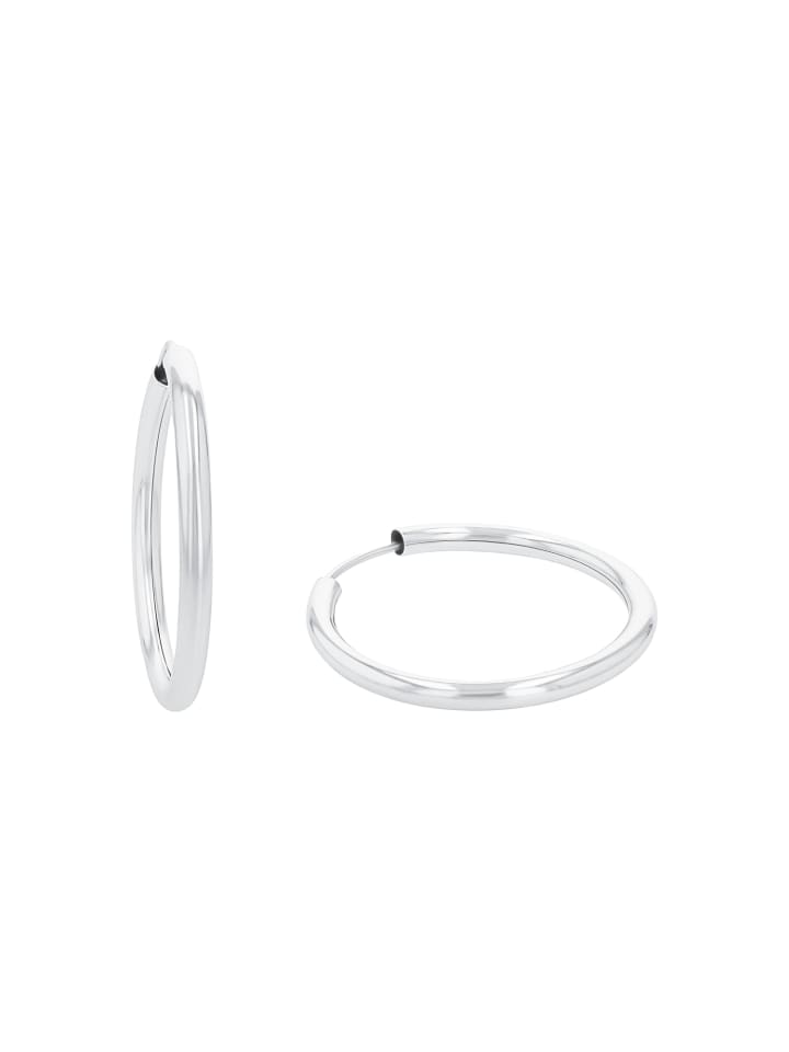 

Amor Серьги-кольца из серебра 925 пробы с родиевым покрытием