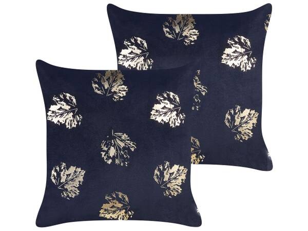 

Подушка Beliani 2 шт GOLDENROD, 45x45x45 см, черный/золотой