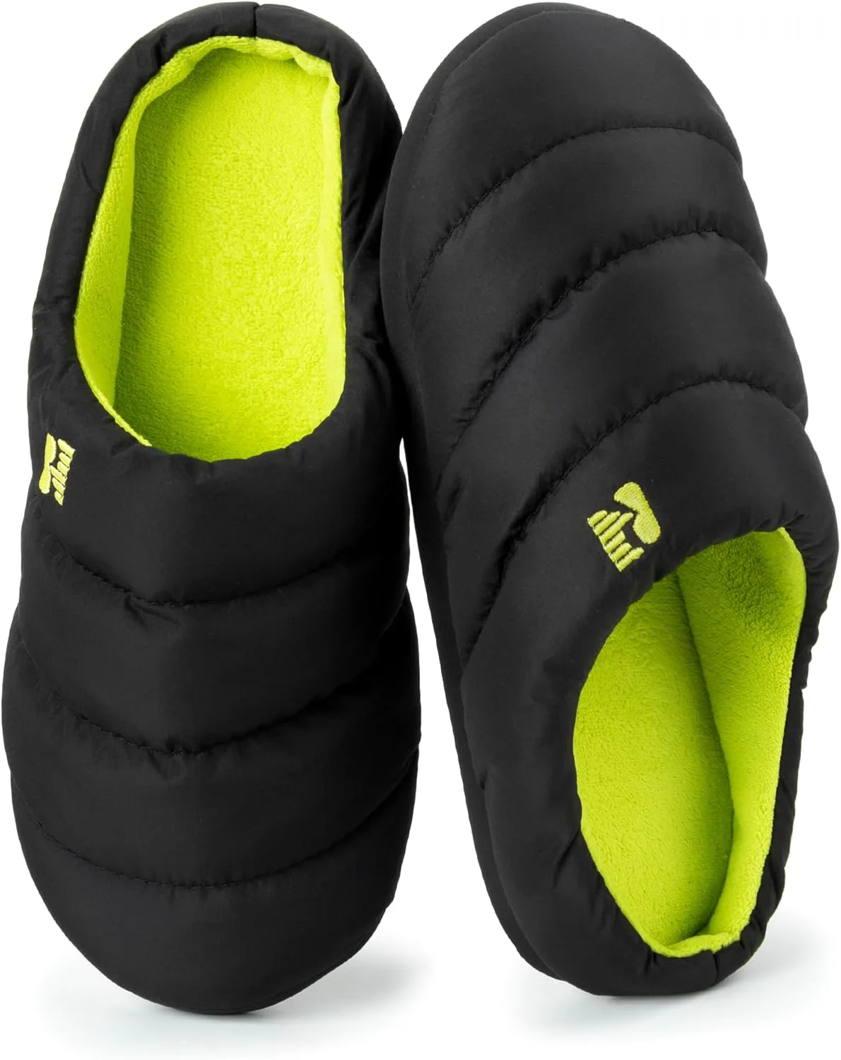 

Мужские домашние тапочки RockDove Campground с утеплителем, с памя́тью формы, теплые и уютные, для дома, с подошвой, не скользят, можно стирать в машине, готовый подарок, черный