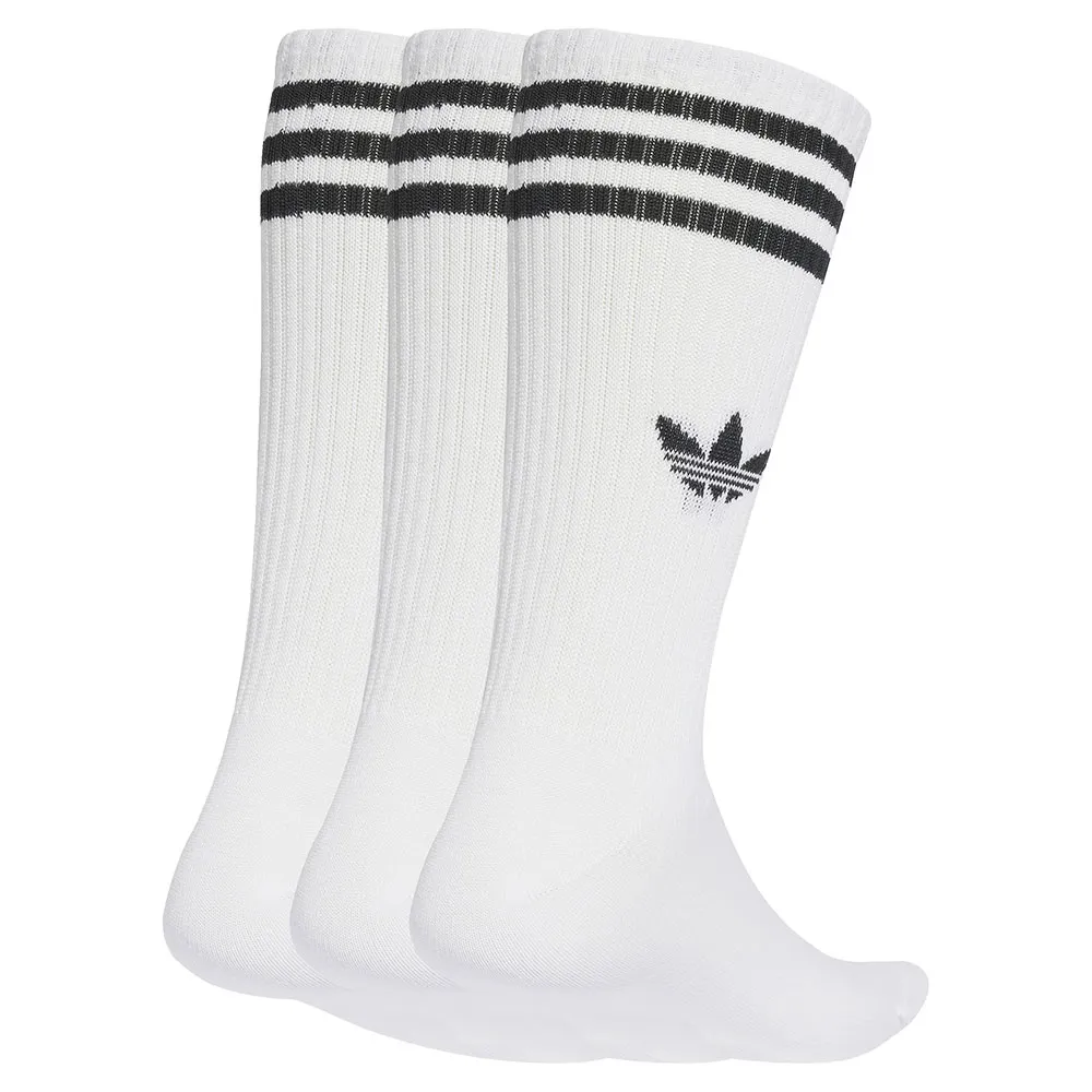 Носки 3 шт adidas Originals 3 Stripes High crew, белый — фото 2