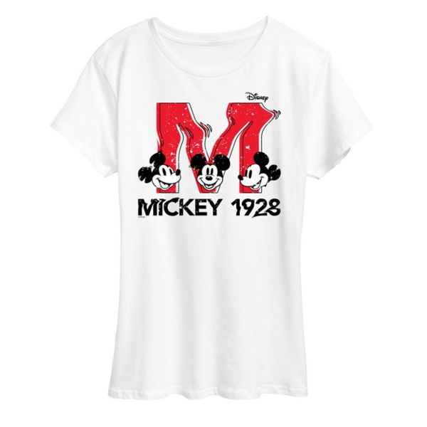 

Женская футболка с рисунком Микки Мауса 1928 года Disney, белый