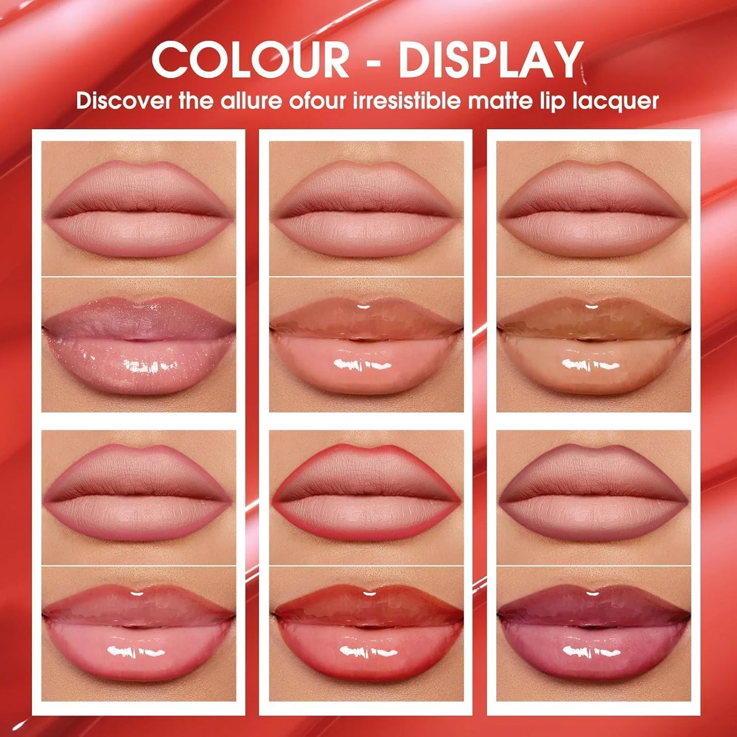 Набор для губ матовый лайнер и масло 12 шт Beauty Glazed — фото 4