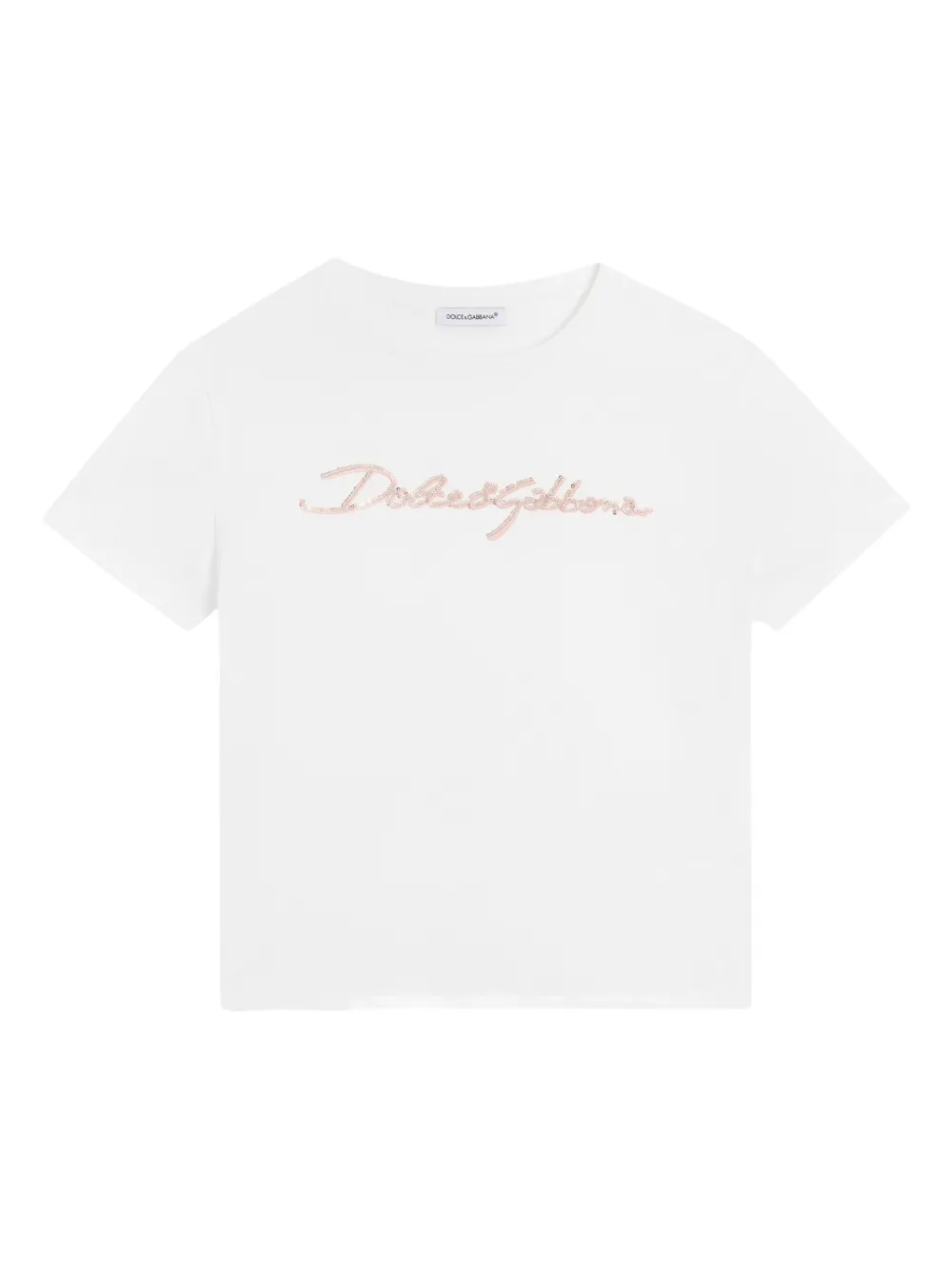 

Футболка с логотипом Dolce & Gabbana Kids, белый