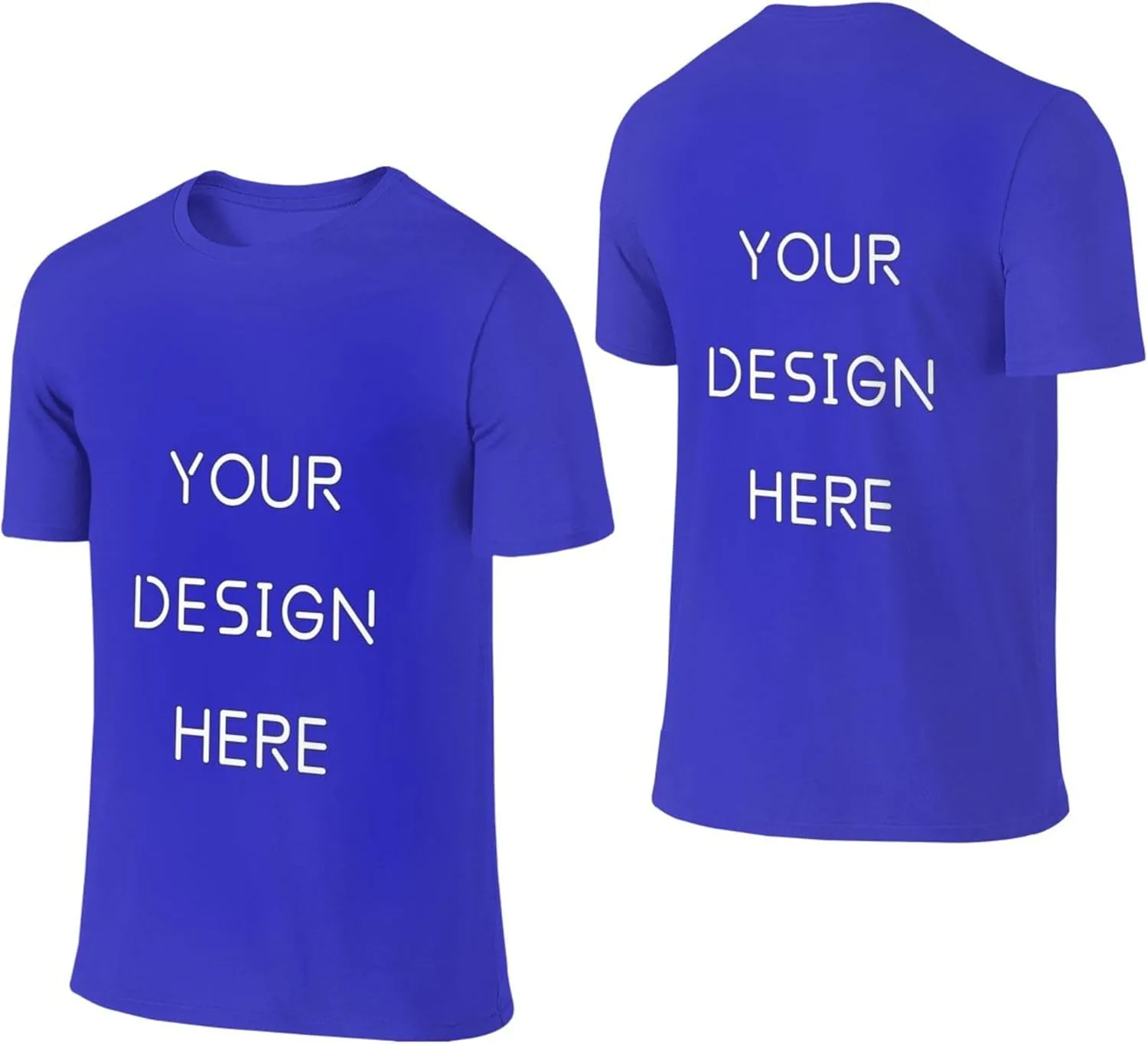 

Футболка Custom с логотипом и текстом спереди и сзади, Cotton, Crew Neck