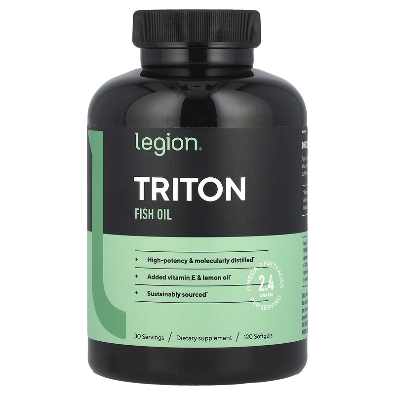 

Legion Athletics, Рыбий жир Triton, 120 мягких таблеток