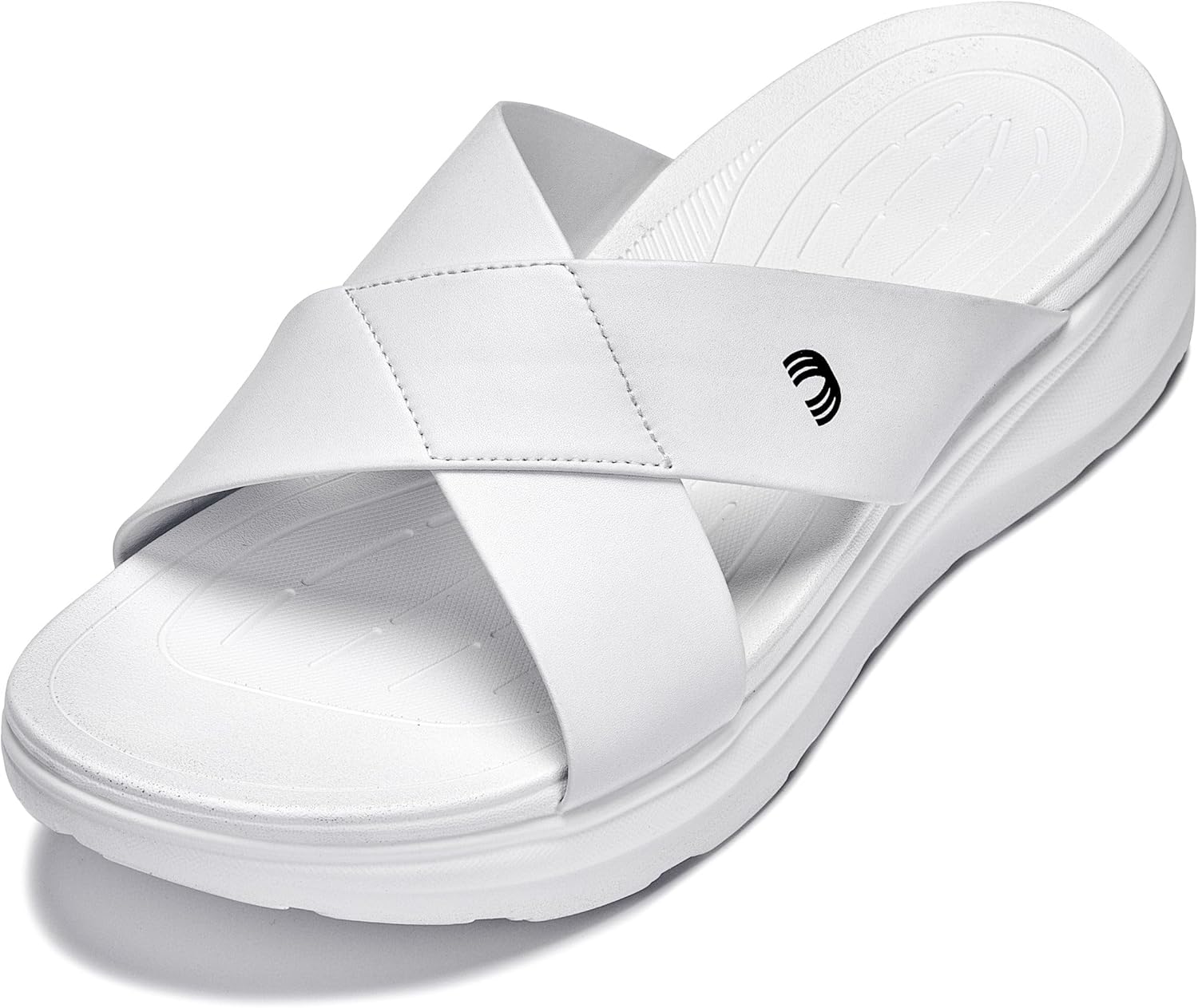 

Мужские невидимые обувные платформы CALTO - черные/матовый черный, ультралегкие сандалии на липучке для комфорта - увеличение роста на 5 см - X1652 - размер 11 D(M) US