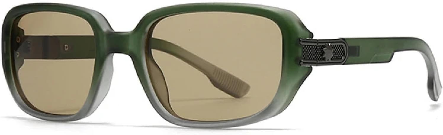 

Мужские солнцезащитные очки в стиле ретро с заклепками, модные градиентные солнцезащитные очки с защитой от УФ-излучения UV400, женские солнцезащитные очки TVTBBVV, Green Grey Tea