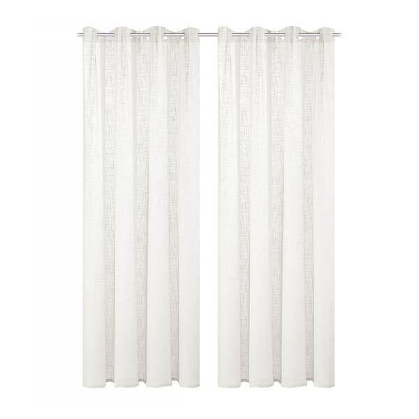 

Штора с люверсами Home Wohnideen Softy 2 шт, 140x245x1 см, белый