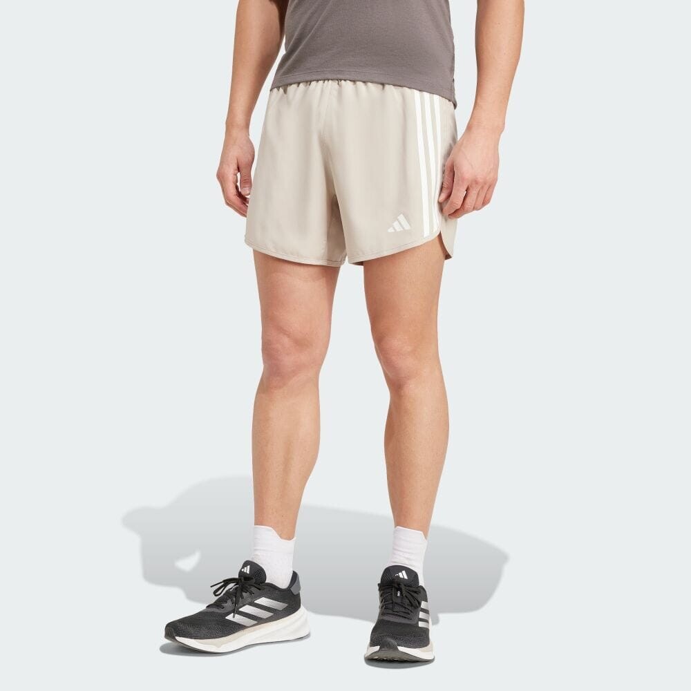 

Шорты Adidas OWN THE RUN 3-STRIPES SHORTS, цвет Wonder Beige