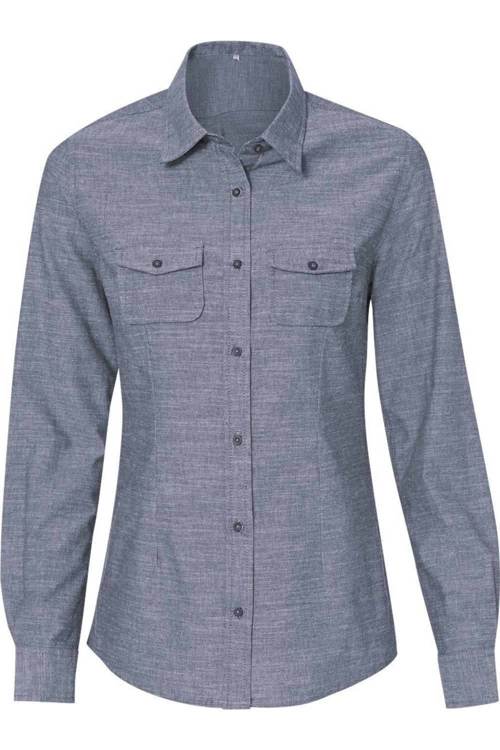 

Женская куртка Burnside с длинным рукавом из шамбре, цвет light denim