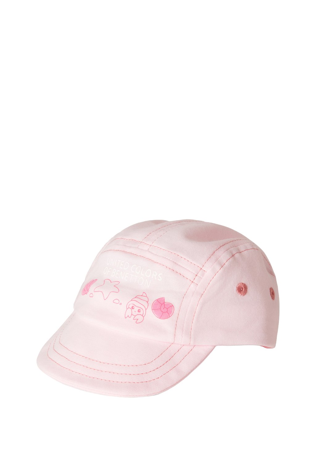 

Бейсболка WITH PRINT United Colors of Benetton, фуксия