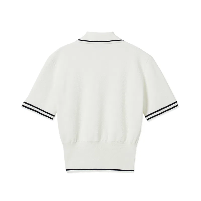 Поло LACOSTE Ecru 70V, облегающее, бежевое — фото 3