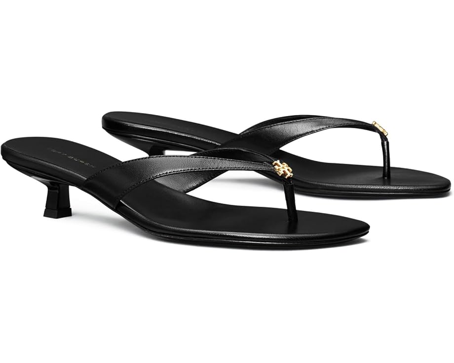 

Туфли Tory Burch Capri Low Heel Sandal 35mm, цвет Perfect Black/Gold