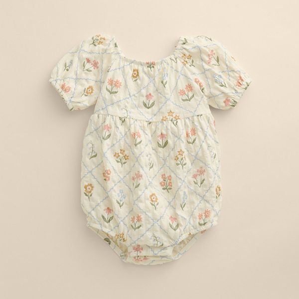 

Боди для девочки с пышными рукавами Little Co. By Lauren Conrad, Ivory Picnic Floral