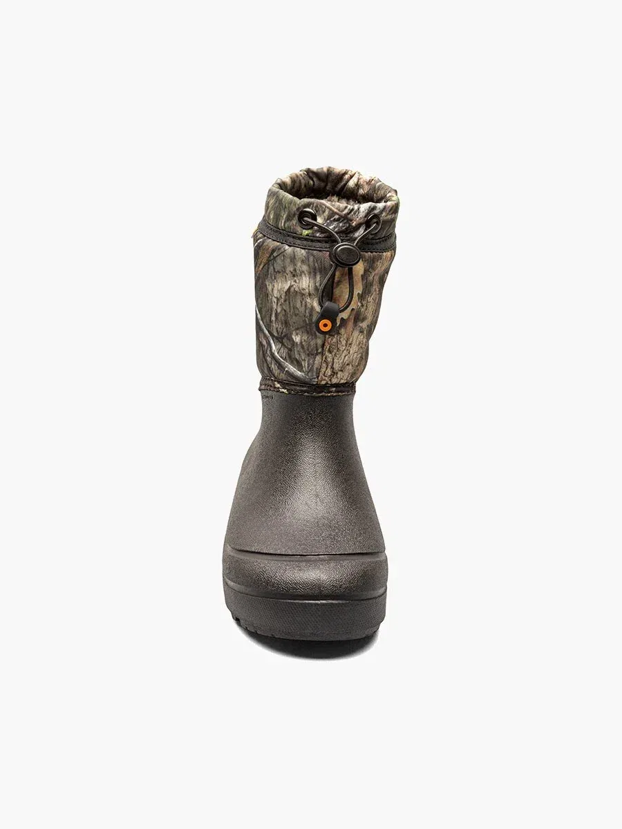 Детские водонепроницаемые ботинки Bogs Snow Shell Mossy Oak Camo с закругленным носком, модель ZAP85, черный — фото 3