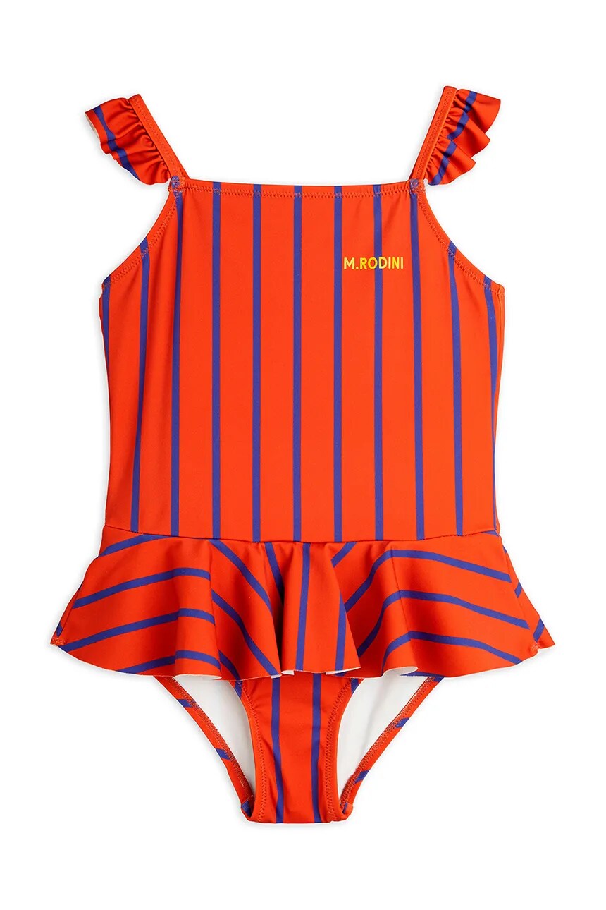 

Слитный детский купальник Mini Rodini, оранжевый