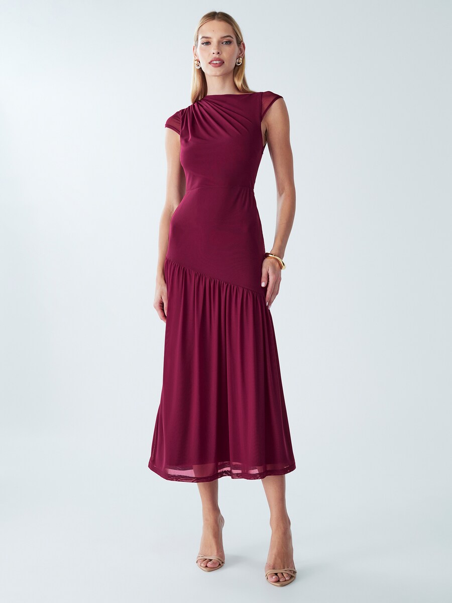 

Миди платье BWLDR Chelle, Wine red