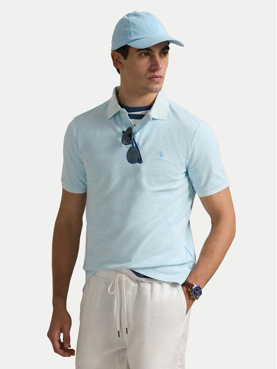

Рубашка-Поло с завышенной талией 710969626002 Polo Ralph Lauren, голубой