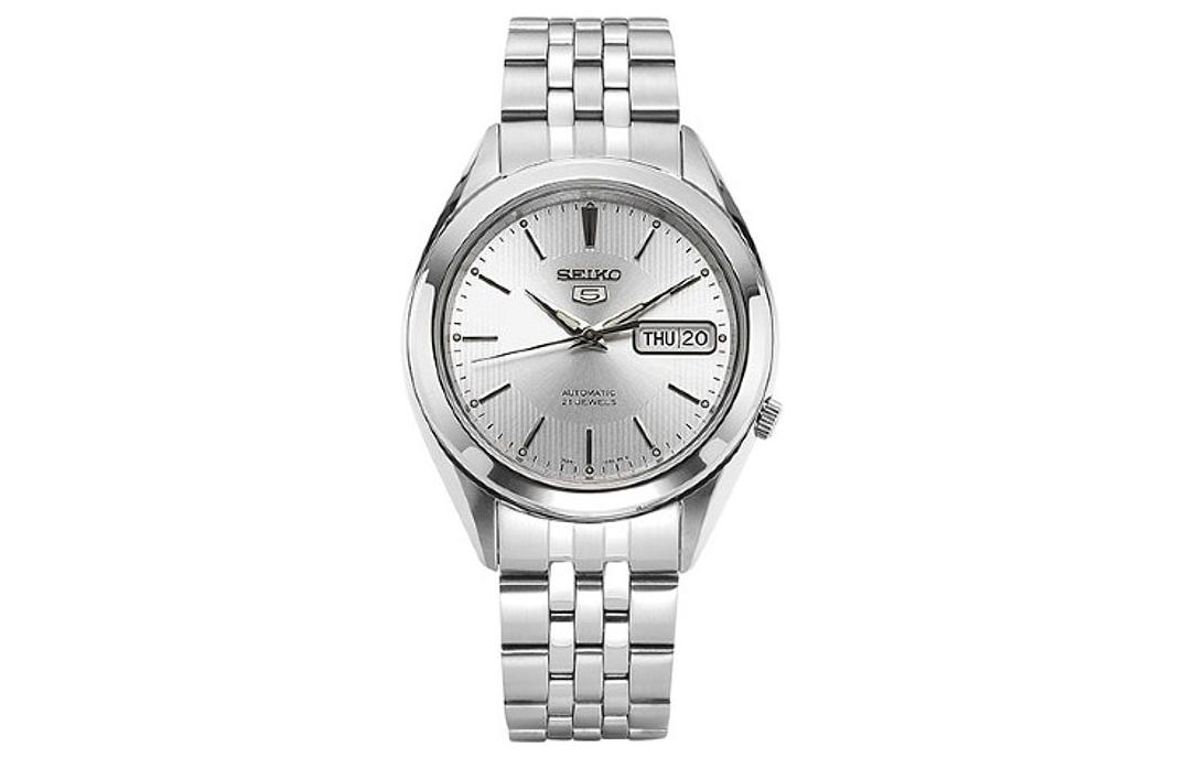 

SEIKO Часы 5 Automatic Mechanical Movement Stainless Steel Strap Watch Men's Watch Silver Dial