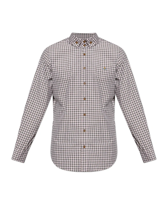 

Рубашка в клетку Vivienne Westwood, серый