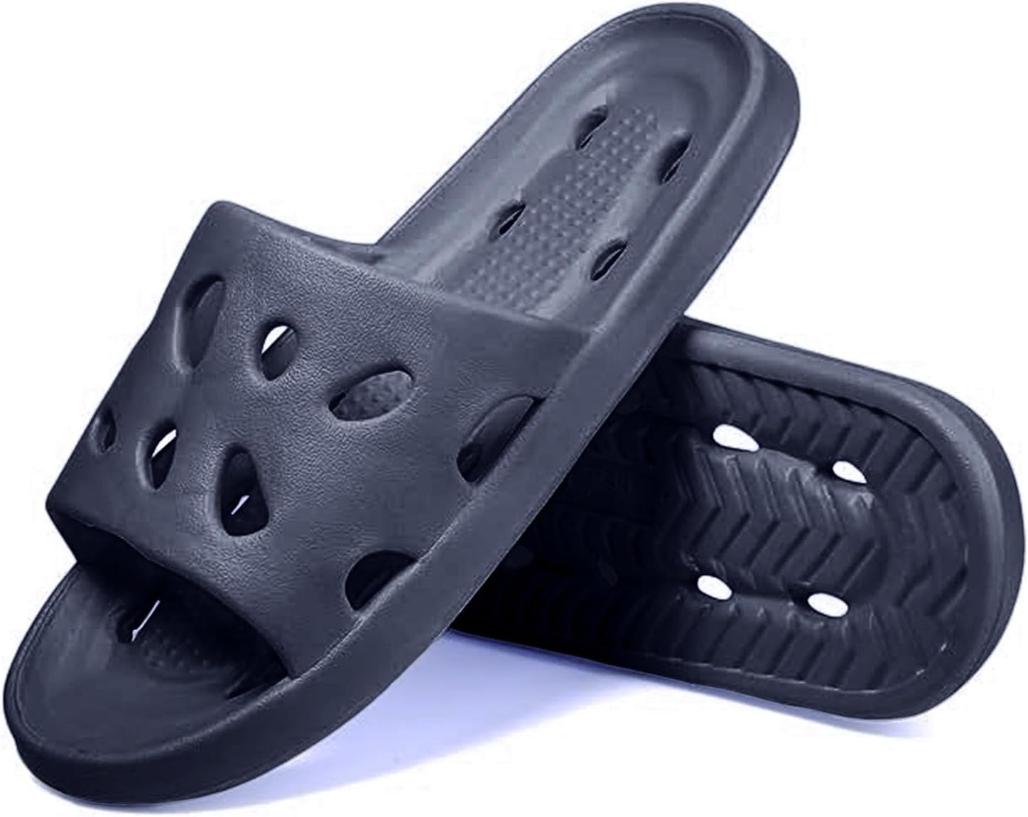 

Душевые шлепанцы для женщин и мужчин, массажные тапочки для бассейна, мягкие и амортизирующие, противоскользящие, удобные пляжные сандалии Generic, синий