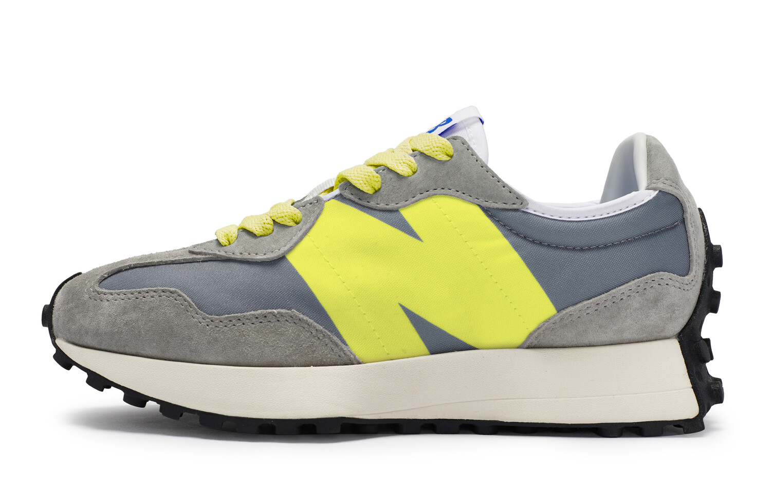 Кроссовки NB 327 унисекс с низким верхом Feather Grey-Lime Smash New Balance — фото 2