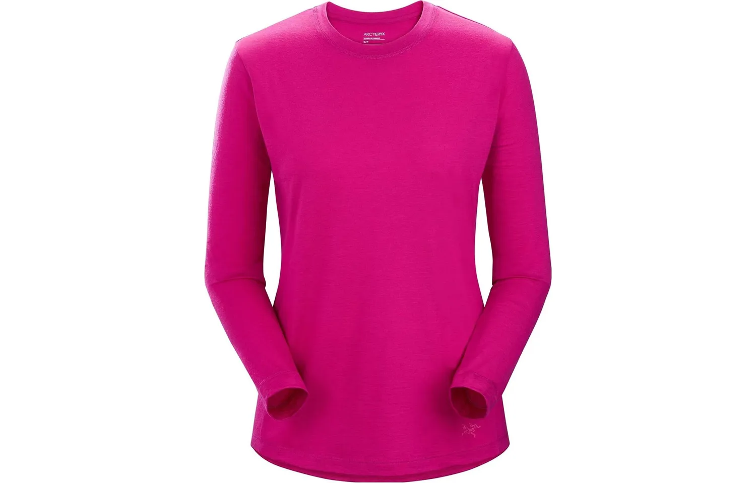 Футболка Lana с круглым вырезом, умеренно прямого кроя Arcteryx, Fuchsia Pink/Synth