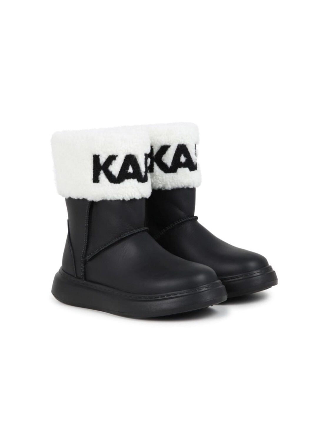 

Karl Lagerfeld Kids ботинки с искусственным мехом, черный