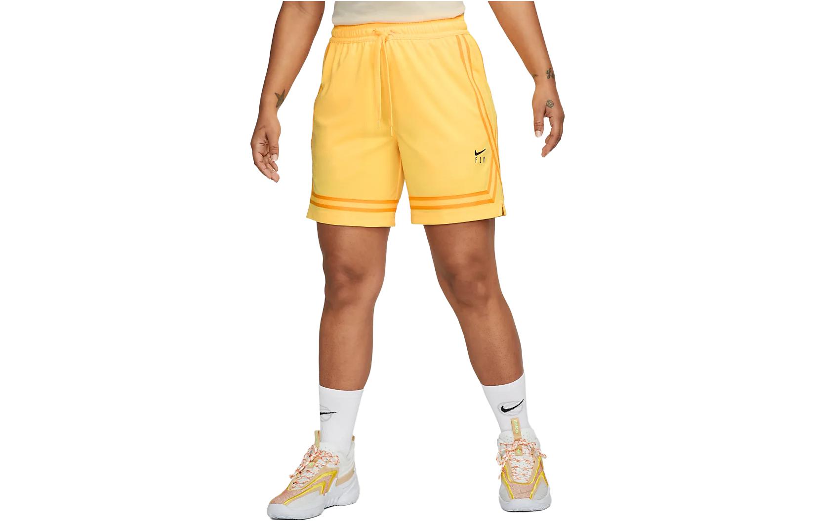 

Nike Женские повседневные шорты Fly Crossover, желтые