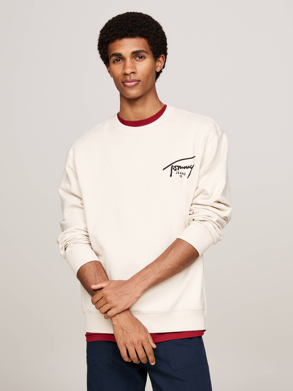 

Толстовка Tommy Jeans Regular Fit, экрю