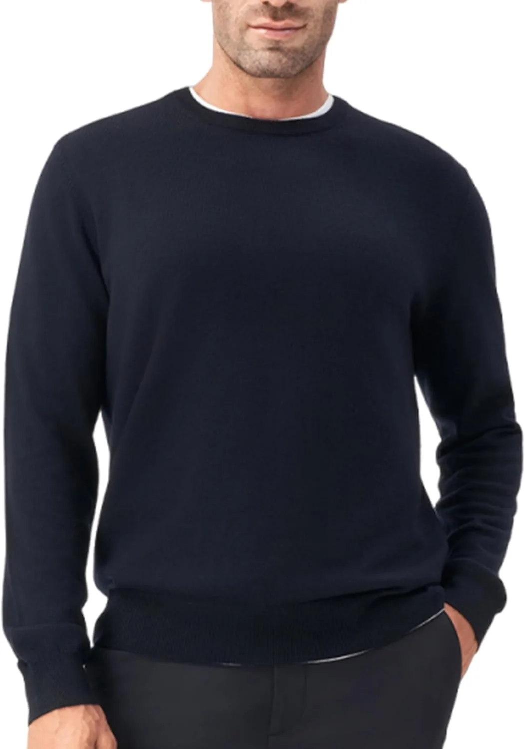 

Свитер мужской с длинным рукавом Regular Fit вязаный GENUWII