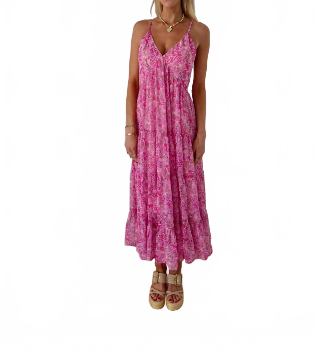 

Розовое платье макси Garden Glow KEEPSAKE