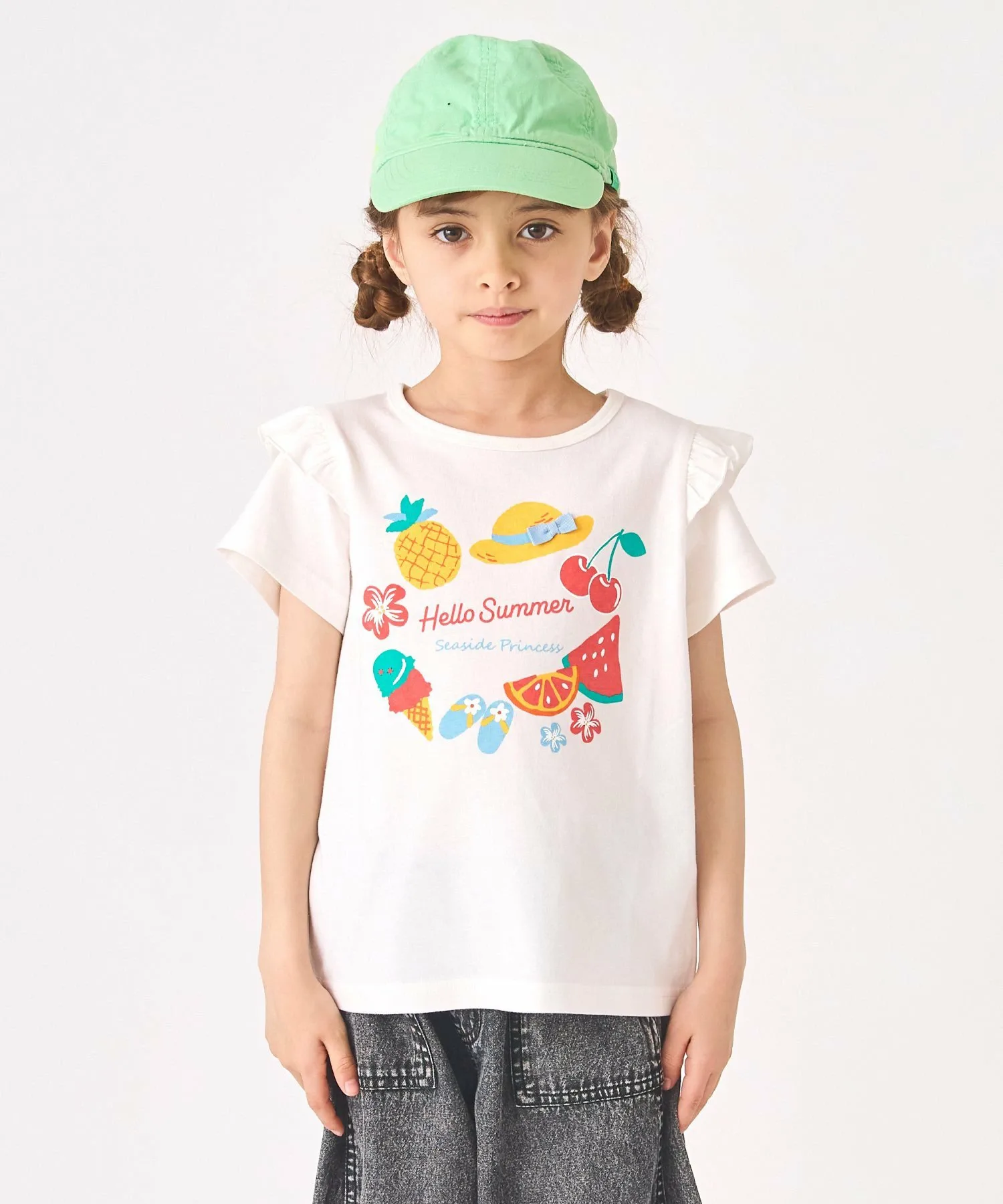 Футболка с коротким рукавом и принтом Ever Closet, off white