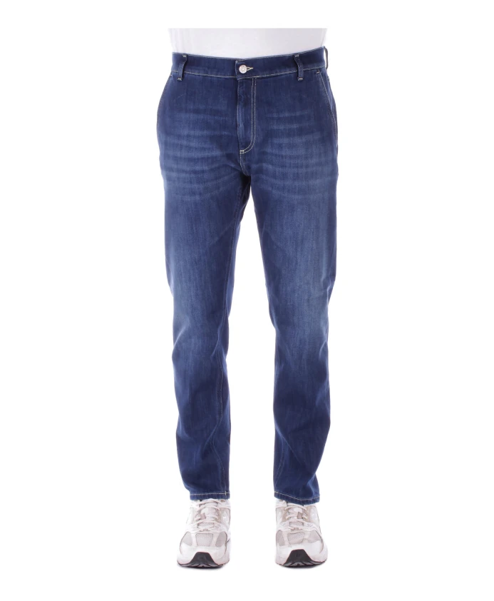 

Джинсы с синим логотипом, стандартный крой. Dondup, синий