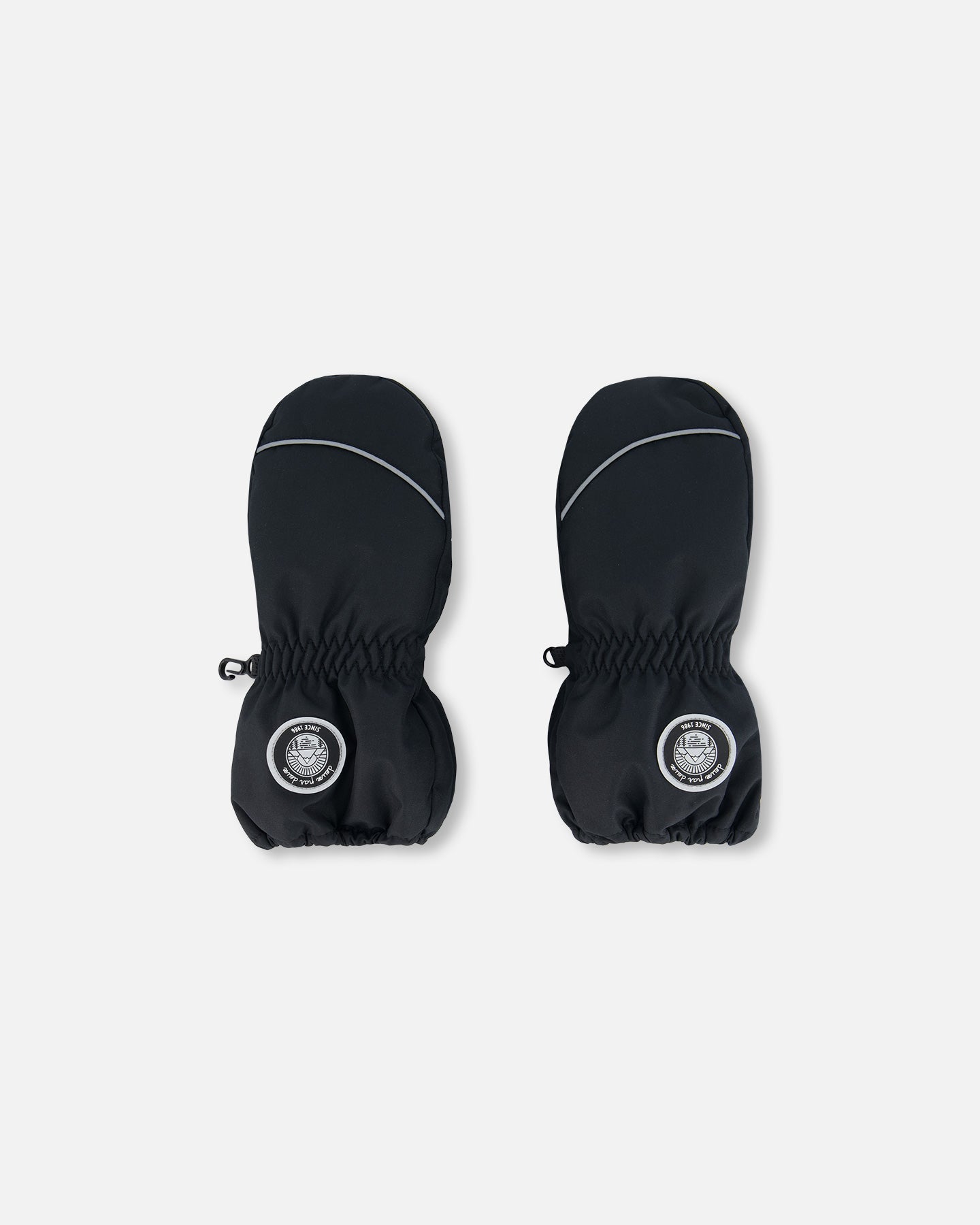 

Варежки однотонные черные Deux par Deux