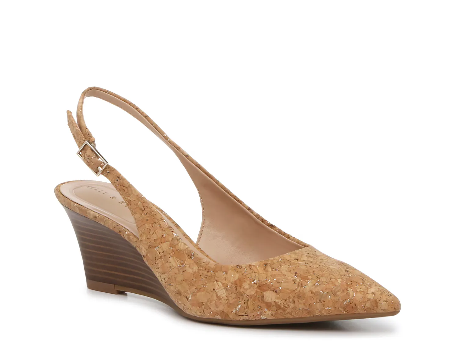 

Туфли Timina Wedge Pump Kelly & Katie, цвет beige_goldmetalliccork