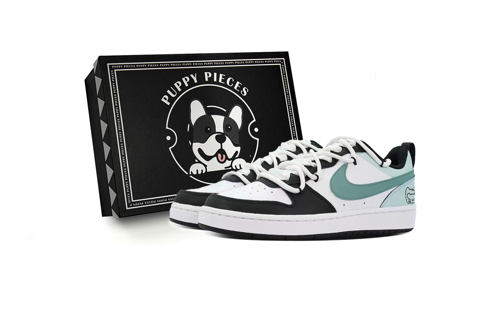 

Кроссовки Nike Court Borough Skateboarding Shoes Women's Low-top Tiffany, цвет Emerald