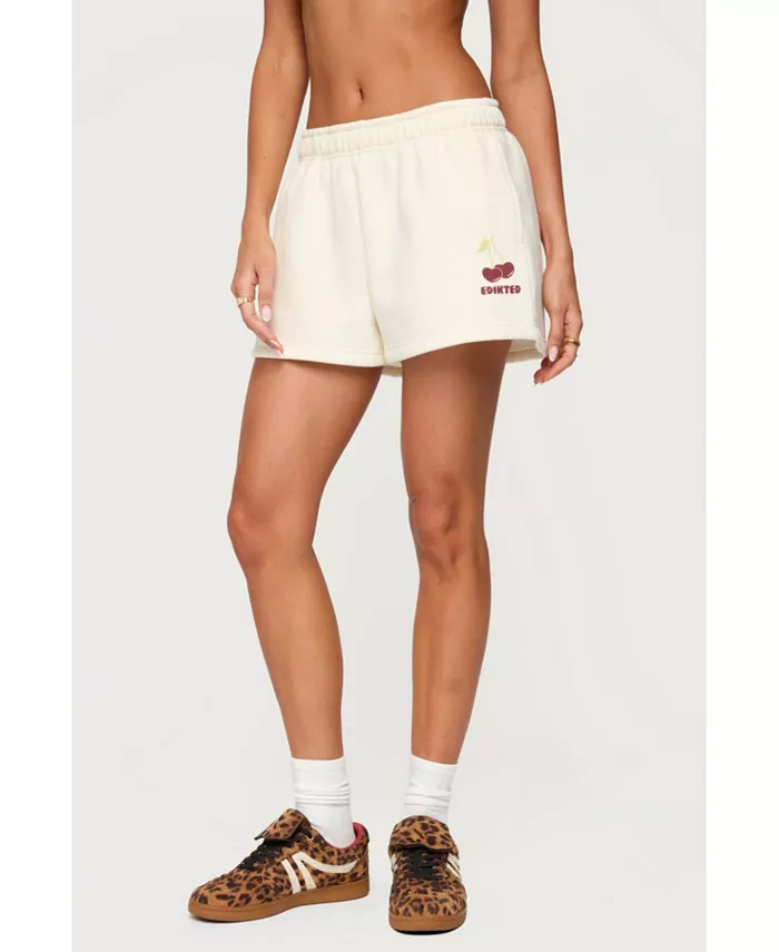 

Женские спортивные шорты Cherry Babe Edikted, коричневый/бежевый